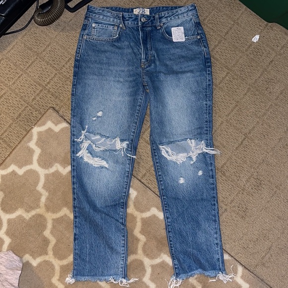 Free People Denim - Free people Stella Skinny Jeans indigo blue